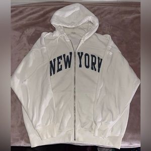 Brandy Melville Oversized zip up hoodie